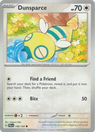 Scarlet & Violet: Paldea Evolved : 156/193 - Dunsparce - Common