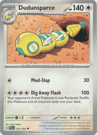Scarlet & Violet: Paldea Evolved : 157/193 - Dudunsparce - Uncommon