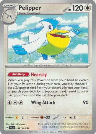 Scarlet & Violet: Paldea Evolved : 159/193 - Pelipper - Uncommon