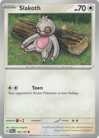 Scarlet & Violet: Paldea Evolved : 160/193 - Slakoth - Common