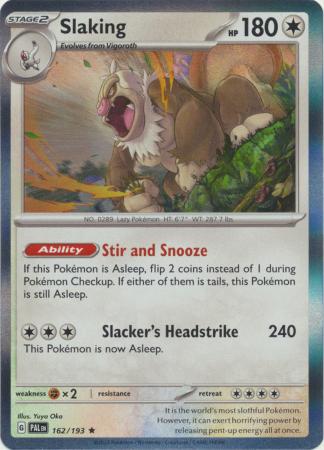 Scarlet & Violet: Paldea Evolved : 162/193 - Slaking - Holo Rare