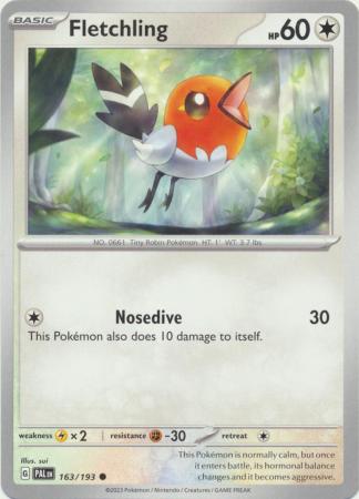 Scarlet & Violet: Paldea Evolved : 163/193 - Fletchling - Common