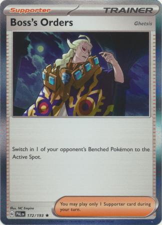 Scarlet & Violet: Paldea Evolved : 172/193 - Boss's Orders - Holo Rare