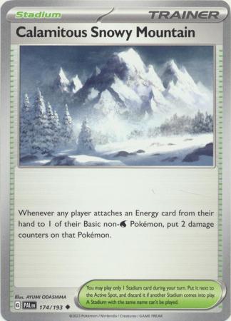 Scarlet & Violet: Paldea Evolved : 174/193 - Calamitous Snowy Mountain - Uncommon