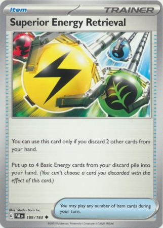 Scarlet & Violet: Paldea Evolved : 189/193 - Superior Energy Retrieval - Uncommon