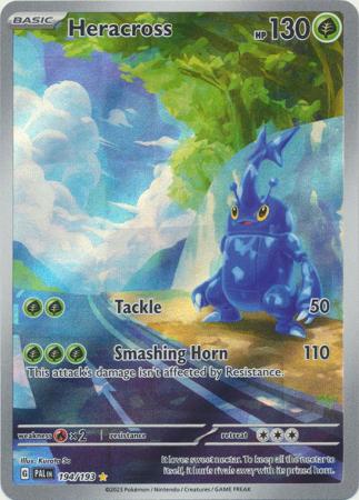 Scarlet & Violet: Paldea Evolved : 194/193 - Heracross - Illustration Rare