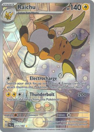 Scarlet & Violet: Paldea Evolved : 211/193 - Raichu - Illustration Rare