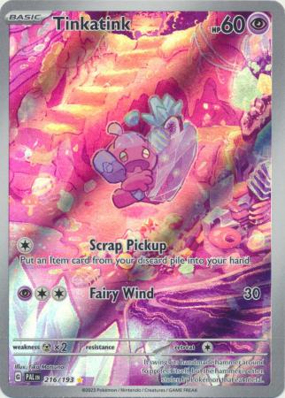 Scarlet & Violet: Paldea Evolved : 216/193 - Tinkatink - Illustration Rare
