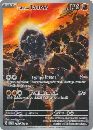 Scarlet & Violet: Paldea Evolved : 218/193 - Paldean Tauros - Illustration Rare