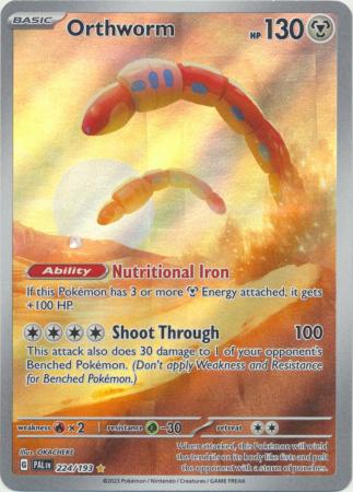 Scarlet & Violet: Paldea Evolved : 224/193 - Orthworm - Illustration Rare