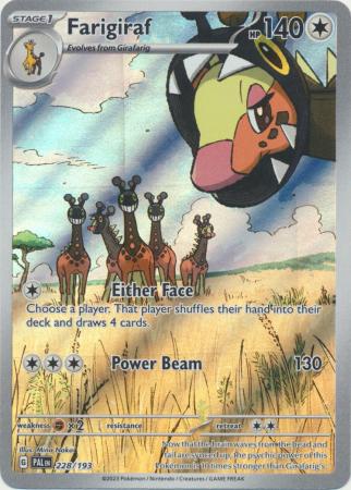 Scarlet & Violet: Paldea Evolved : 228/193 - Farigiraf - Illustration Rare