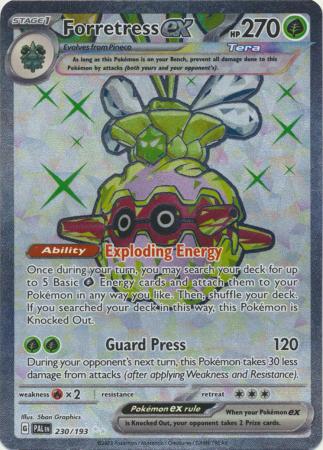 Scarlet & Violet: Paldea Evolved : 230/193 - Forretress ex - Full Art Secret Rare