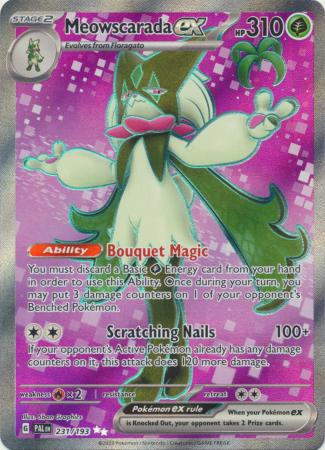 Scarlet & Violet: Paldea Evolved : 231/193 - Meowscarada ex - Full Art Secret Rare