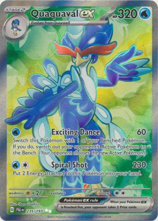 Scarlet & Violet: Paldea Evolved : 235/193 - Quaquaval ex - Full Art Secret Rare
