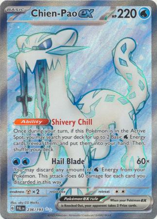 Scarlet & Violet: Paldea Evolved : 236/193 - Chien-Pao ex - Full Art Secret Rare