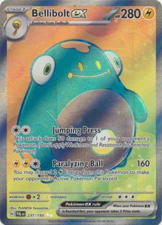 Scarlet & Violet: Paldea Evolved : 237/193 - Bellibolt ex - Full Art Secret Rare
