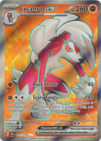 Scarlet & Violet: Paldea Evolved : 241/193 - Lycanroc ex - Full Art Secret Rare