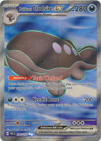 Scarlet & Violet: Paldea Evolved : 244/193 - Paldean Clodsire ex - Full Art Secret Rare