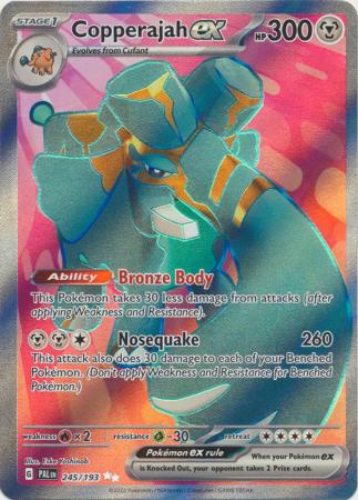 Scarlet & Violet: Paldea Evolved : 245/193 - Copperajah ex - Full Art Secret Rare