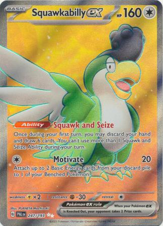 Scarlet & Violet: Paldea Evolved : 247/193 - Squawkabilly ex - Full Art Secret Rare