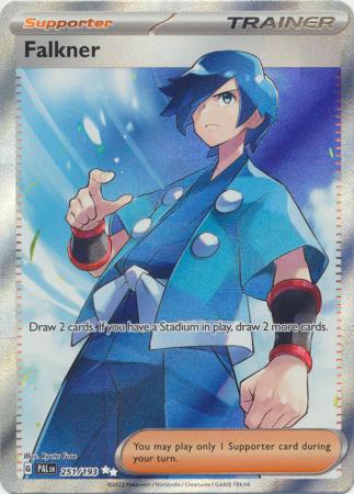 Scarlet & Violet: Paldea Evolved : 251/193 - Falkner - Full Art Secret Rare