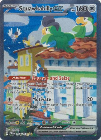 Scarlet & Violet: Paldea Evolved : 264/193 - Squawkabilly ex - Special Illustrion Rare