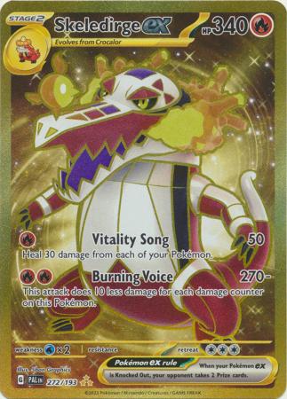 Scarlet & Violet: Paldea Evolved : 272/193 - Skeledirge ex - Gold Secret Rare