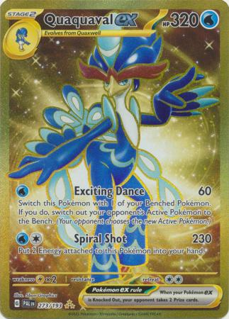 Scarlet & Violet: Paldea Evolved : 273/193 - Quaquaval ex - Gold Secret Rare