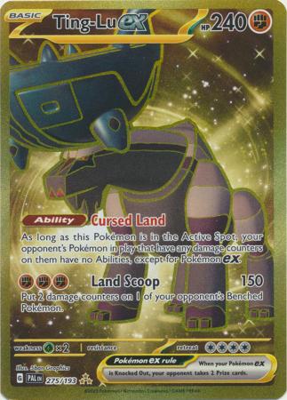 Scarlet & Violet: Paldea Evolved : 275/193 - Ting-Lu ex - Gold Secret Rare