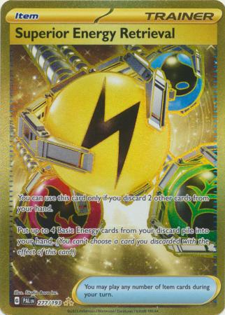 Scarlet & Violet: Paldea Evolved : 277/193 - Superior Energy Retrieval - Gold Secret Rare