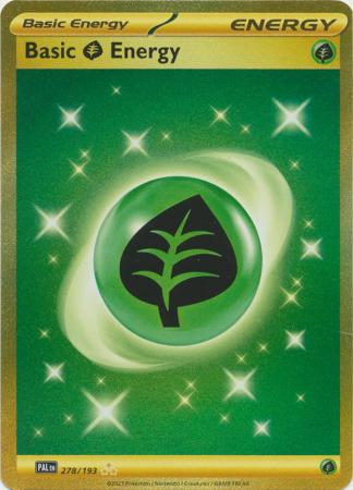 Scarlet & Violet: Paldea Evolved : 278/193 - Basic Grass Energy - Gold Secret Rare