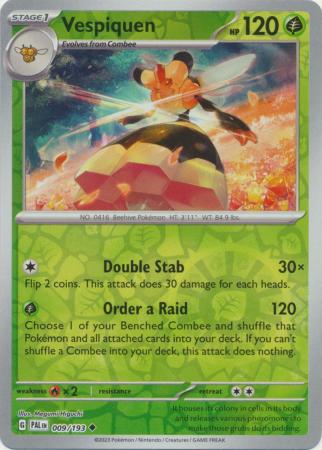 Scarlet & Violet: Paldea Evolved : 009/193 - Vespiquen - Uncommon Reverse Holo