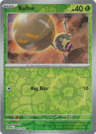 Scarlet & Violet: Paldea Evolved : 025/193 - Rellor - Common Reverse Holo