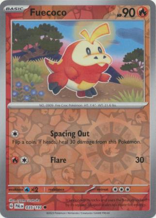 Scarlet & Violet: Paldea Evolved :  035/193 - Fuecoco -Common Reverse Holo