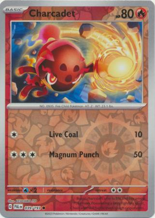Scarlet & Violet: Paldea Evolved : 039/193 - Charcadet - Common Reverse Holo