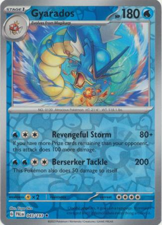 Scarlet & Violet: Paldea Evolved : 043/193 - Gyarados - Holo Rare Reverse Holo