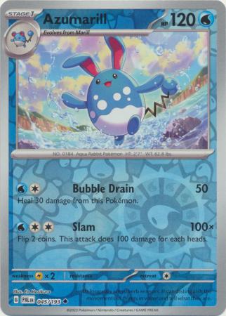 Scarlet & Violet: Paldea Evolved : 045/193 - Azumarill - Uncommon Reverse Holo