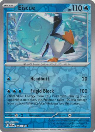 Scarlet & Violet: Paldea Evolved : 048/193 - Eiscue - Uncommon Reverse Holo
