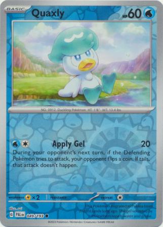 Scarlet & Violet: Paldea Evolved : 049/193 - Quaxly - Common Reverse Holo