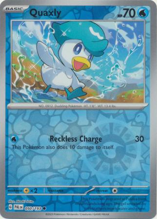 Scarlet & Violet: Paldea Evolved : 050/193 - Quaxly - Common Reverse Holo