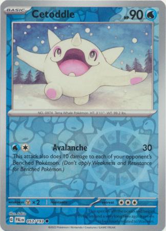 Scarlet & Violet: Paldea Evolved : 053/193 - Cetoddle - Common Reverse Holo