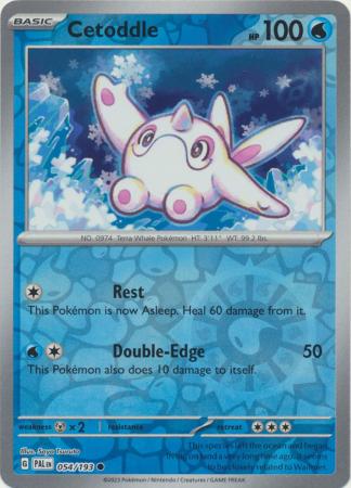 Scarlet & Violet: Paldea Evolved : 054/193 - Cetoddle - Common Reverse Holo