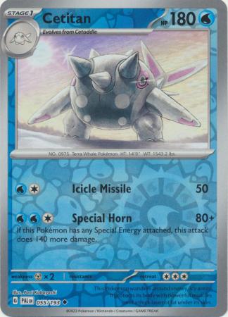 Scarlet & Violet: Paldea Evolved : 055/193 - Cetitan - Uncommon Reverse Holo