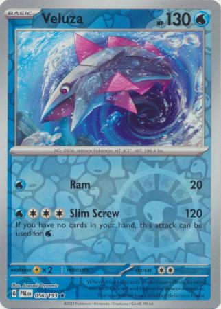 Scarlet & Violet: Paldea Evolved : 056/193 - Veluza - Holo Rare Reverse Holo