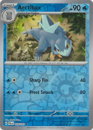 Scarlet & Violet: Paldea Evolved : 059/193 - Arctibax - Uncommon Reverse Holo