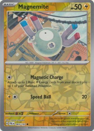 Scarlet & Violet: Paldea Evolved : 065/193 - Magnemite - Common Reverse Holo