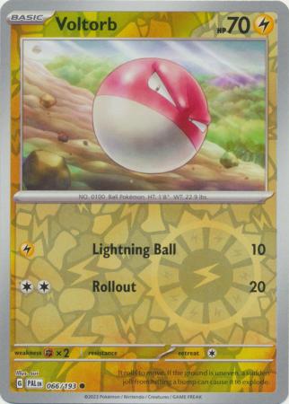 Scarlet & Violet: Paldea Evolved : 066/193 - Voltorb - Common Reverse Holo