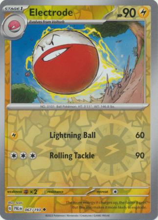 Scarlet & Violet: Paldea Evolved : 067/193 - Electrode - Uncommon Reverse Holo