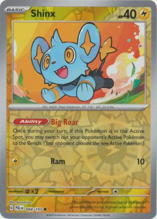 Scarlet & Violet: Paldea Evolved : 068/193 - Shinx - Common Reverse Holo