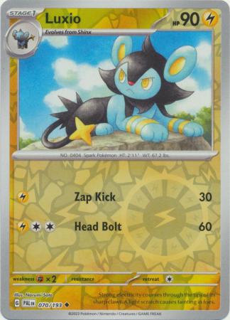 Scarlet & Violet: Paldea Evolved : 070/193 - Luxio - Uncommon Reverse Holo